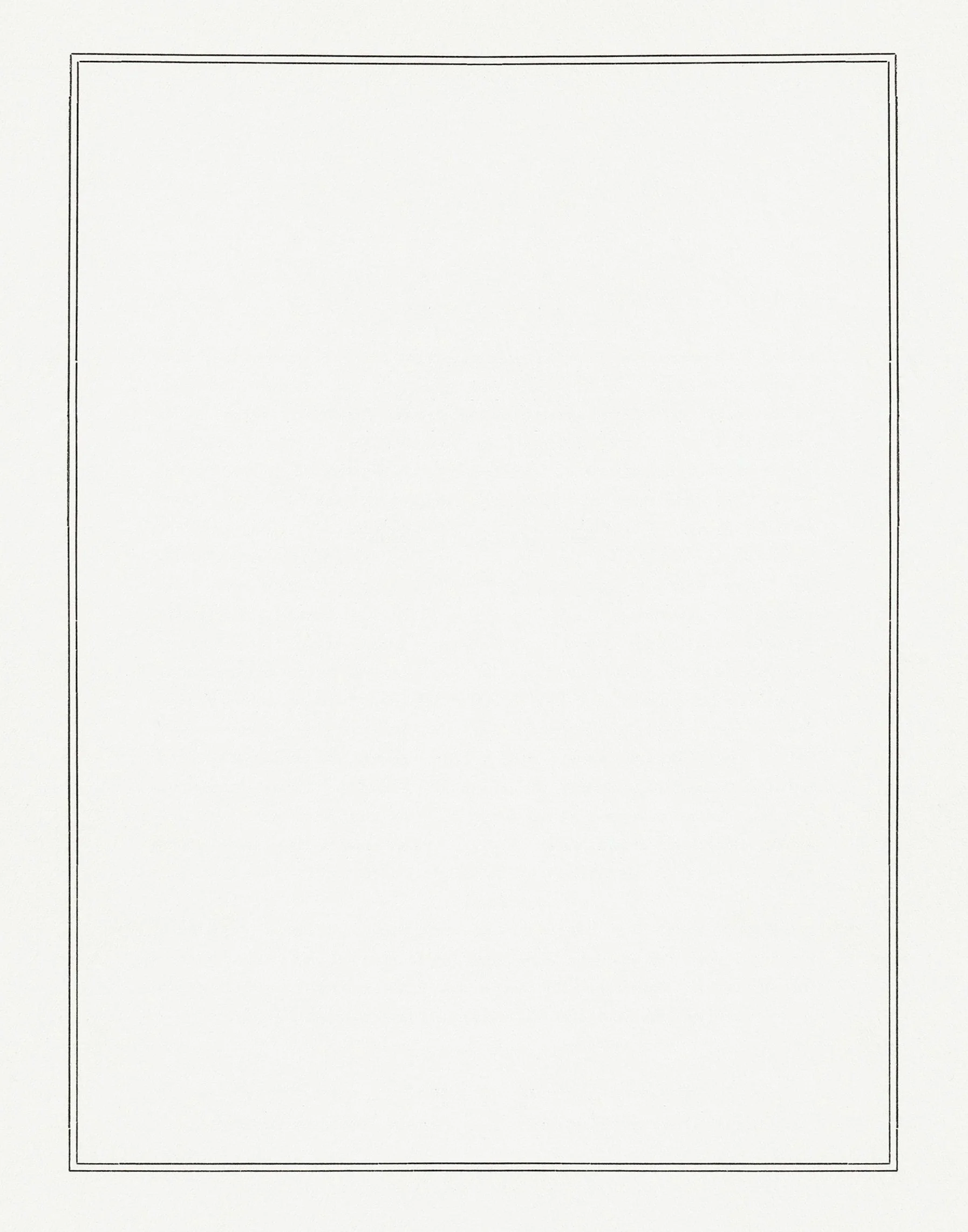 Blank white sheet of paper with a decorative border.