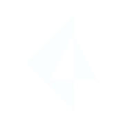White abstract geometric shape on a black background.